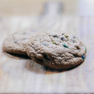 M&M Chocolate chip cookie