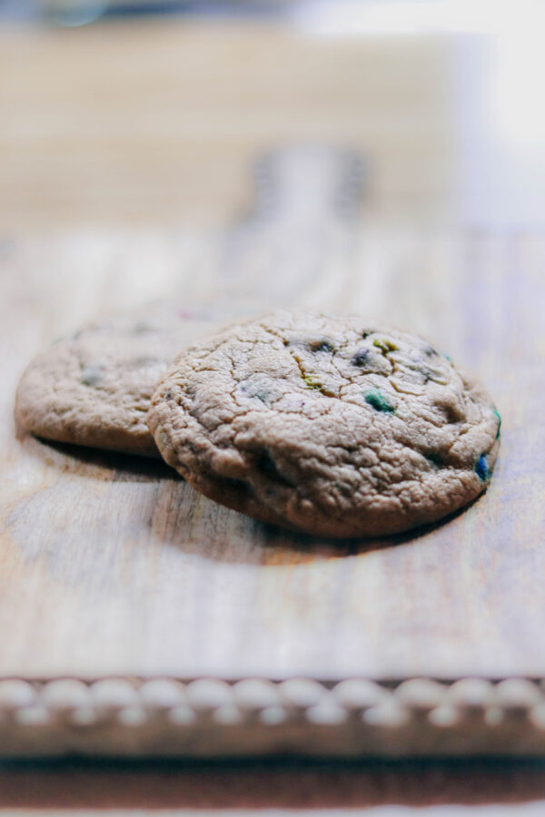 M&M Chocolate chip cookie